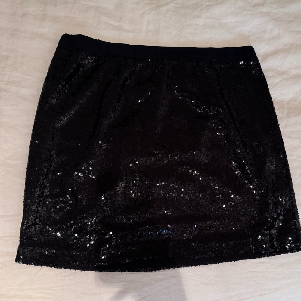 Black Sequin Skirt